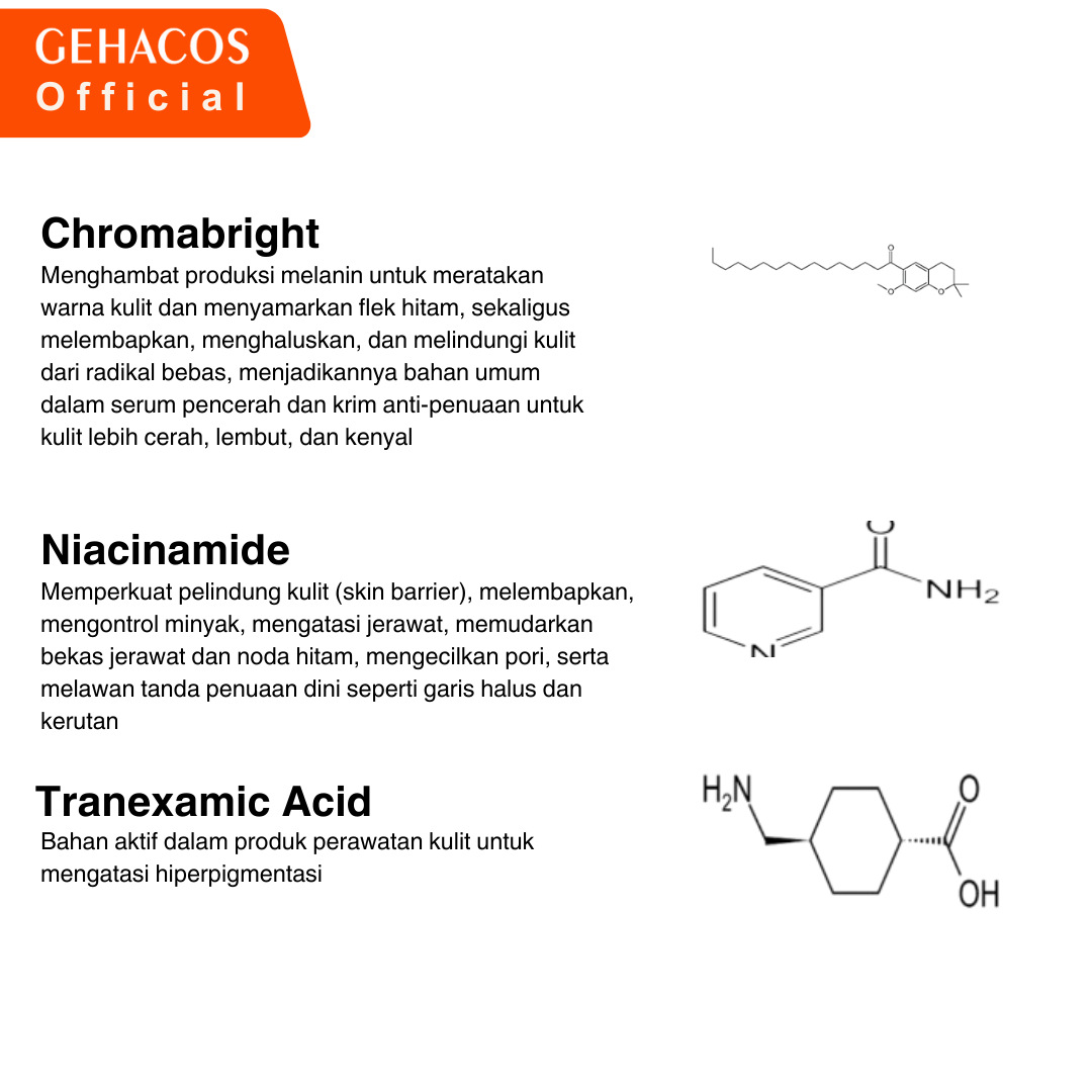 LUSTRIFIC Bright Boost Serum Chromabright - Memudarkan Flek & Bekas Jerawat - Skin Barrier - Glowing - Gambar 6