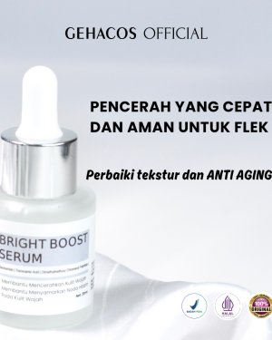 LUSTRIFIC Bright Boost Serum Chromabright - Memudarkan Flek & Bekas Jerawat - Skin Barrier - Glowing