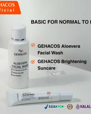 GEHACOS Basic For Normal To Dry, Moisturizes Skin, Anti Oxidant, Skin Barrier, Anti Aging, SPF 49+