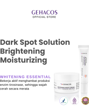 GEHACOS Whitening Essential,  Flek, Pencerah, Skin Barrier, Anti Aging, Regenerasi Sel, SPF49+, PA+++03