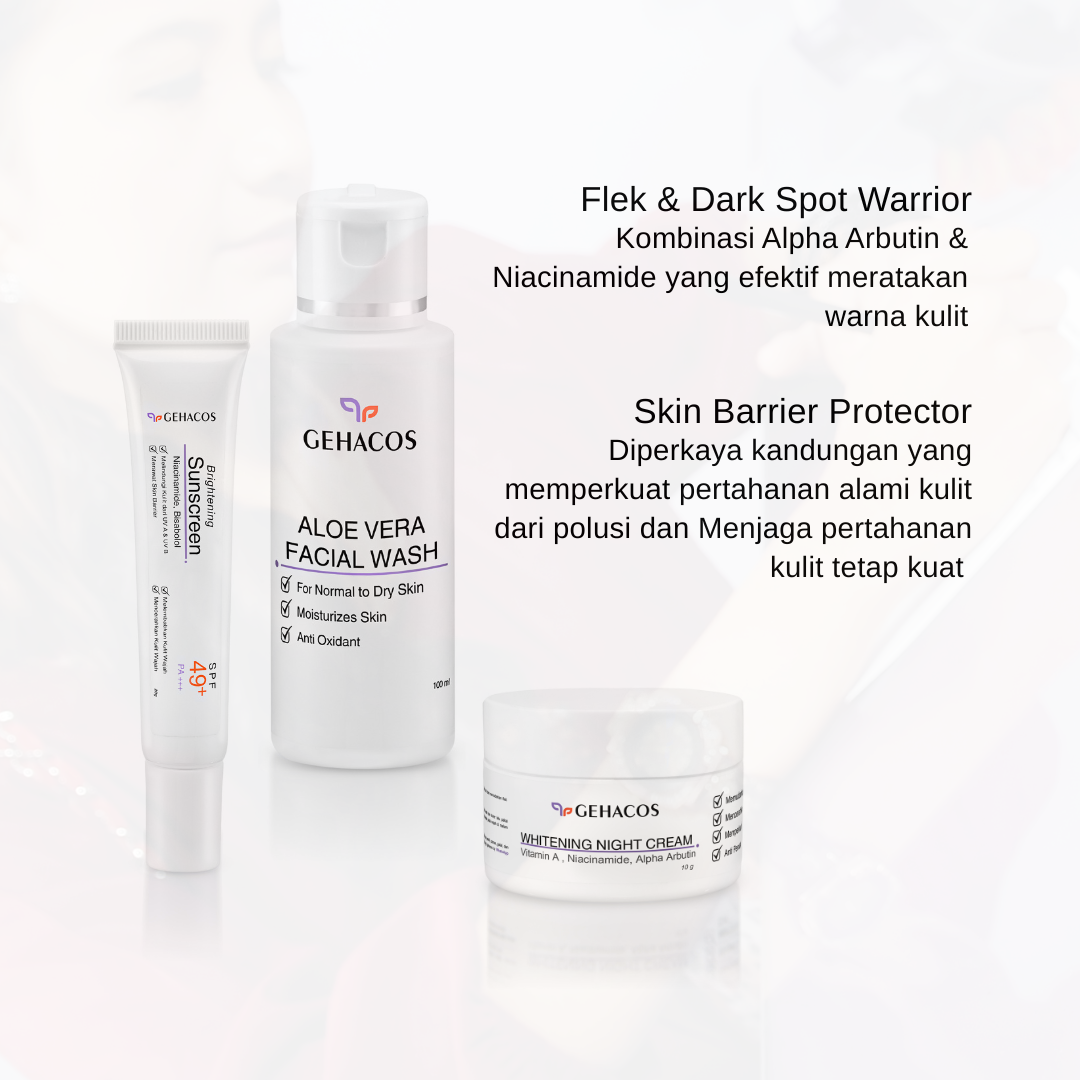 GEHACOS Whitening Signature, Flek, Moisturizes Skin, Pencerah, Skin Barrier,Regenerasi sel, SPF49+ - Gambar 4