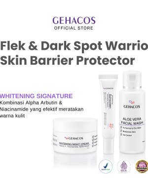 GEHACOS Whitening Signature, Flek, Moisturizes Skin, Pencerah, Skin Barrier,Regenerasi sel, SPF49+